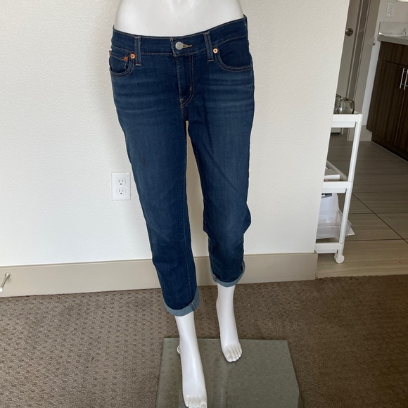 Levi’s Boyfriend Jeans Denim Cobalt Layer Size 27 - Picture 3 of 14
